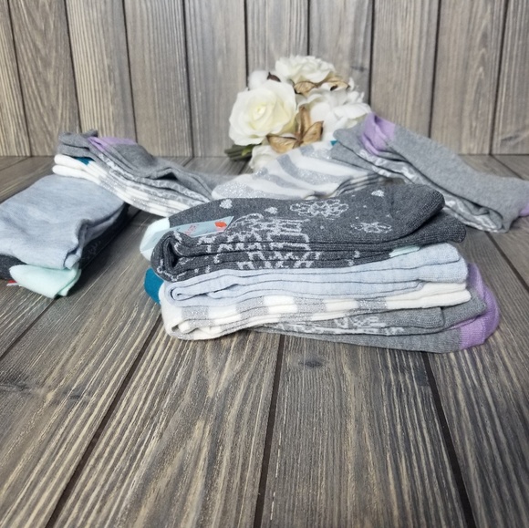 Cat & Jack Accessories Cat Jack Socks Silver Metallic 2 Pairs 3